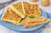 Сытное и вкусное блюдо "с изюминкой", которое можно приготовить всего из 3 ингредиентов, - аппетитные, нежные и румяные яичные конвертики с ветчиной и сыром. Отличная альтернатива привычной яичнице для завтрака или перекус на скорую руку. Попробуйте!

Продукты (на 2 порции)
Яйца - 4 шт.
Ветчина - 130 г
Сыр твёрдый - 100 г
Масло растительное (для жарки) - 1-2 ч. ложки
*
Для подачи (по желанию):
Петрушка свежая - 1 веточка