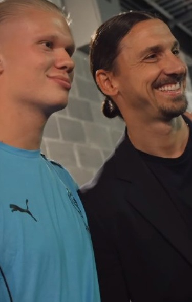    Златан Ибрагимович и Эрлин Холанн. Соцсети