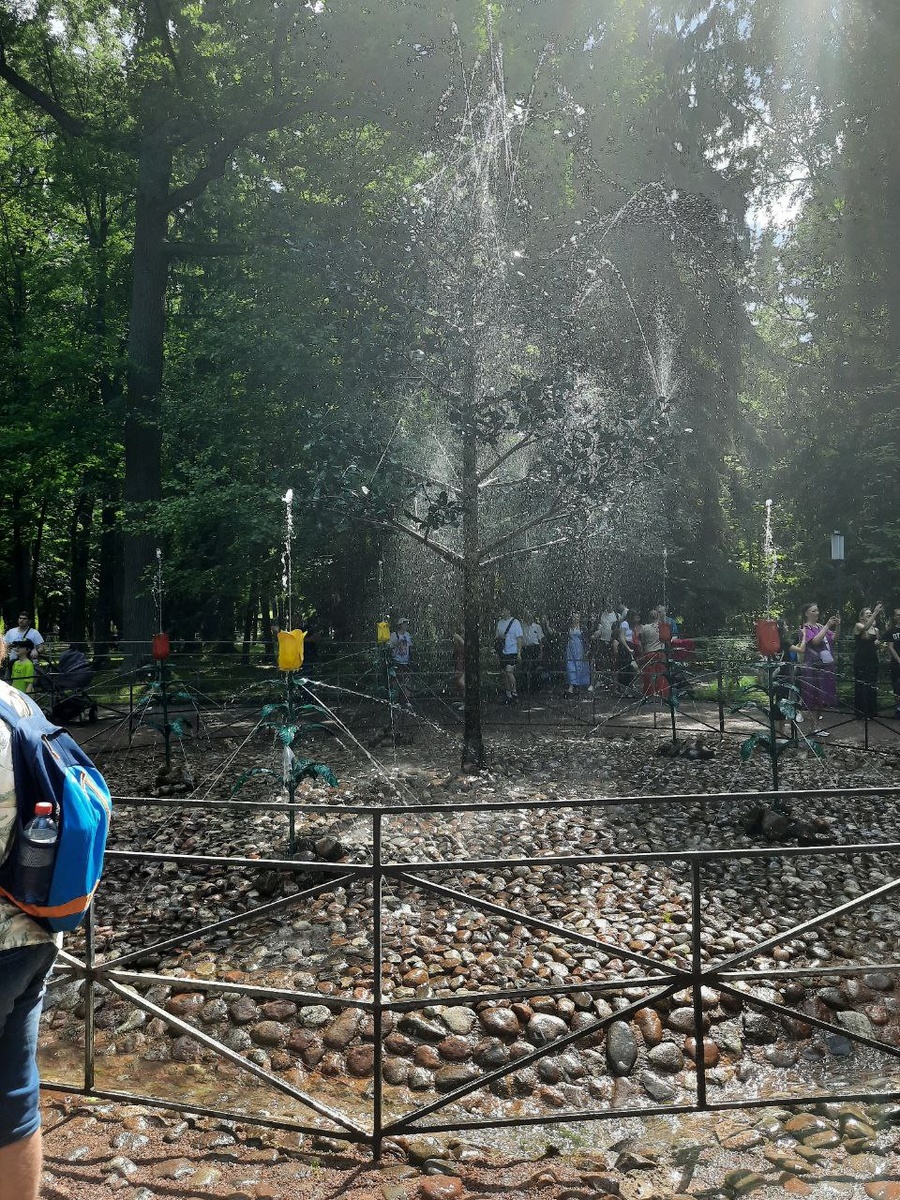 Веселый фонтан в парке Петергоф. Санкт-Петербург. Личные фото