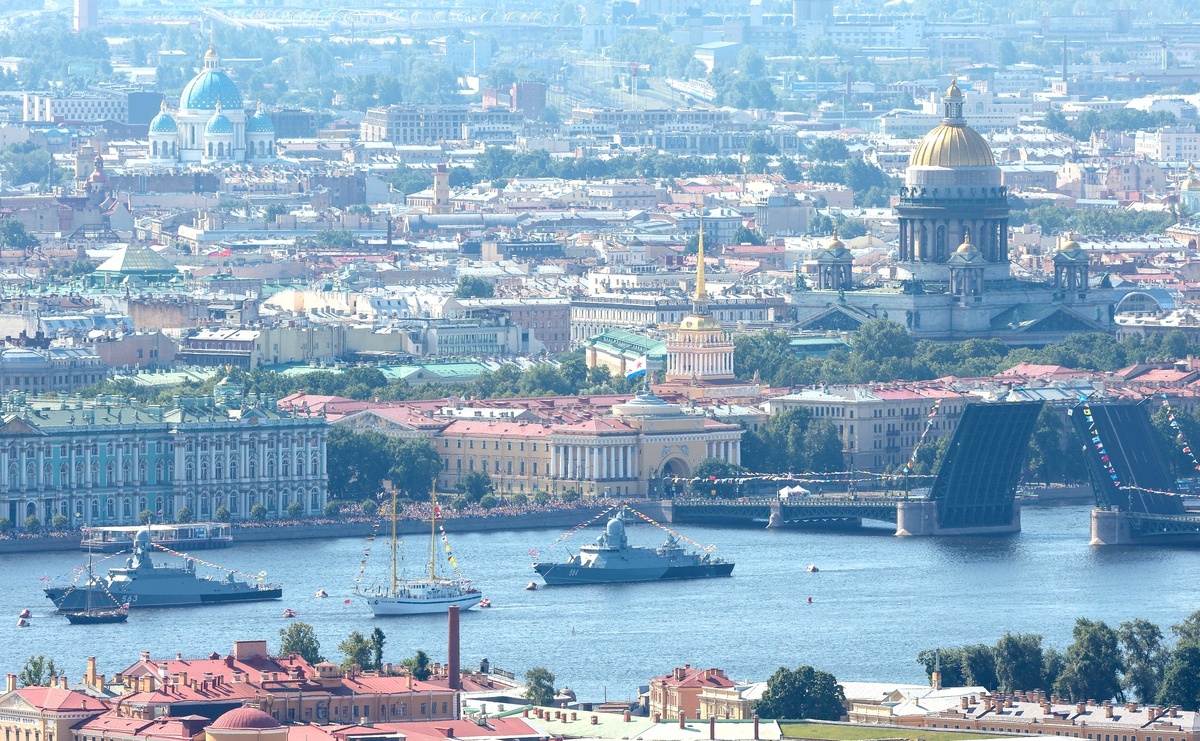 Главный военно-морской парад. Источник: ТАСС Автор фото: Пётр Ковалёв📷
