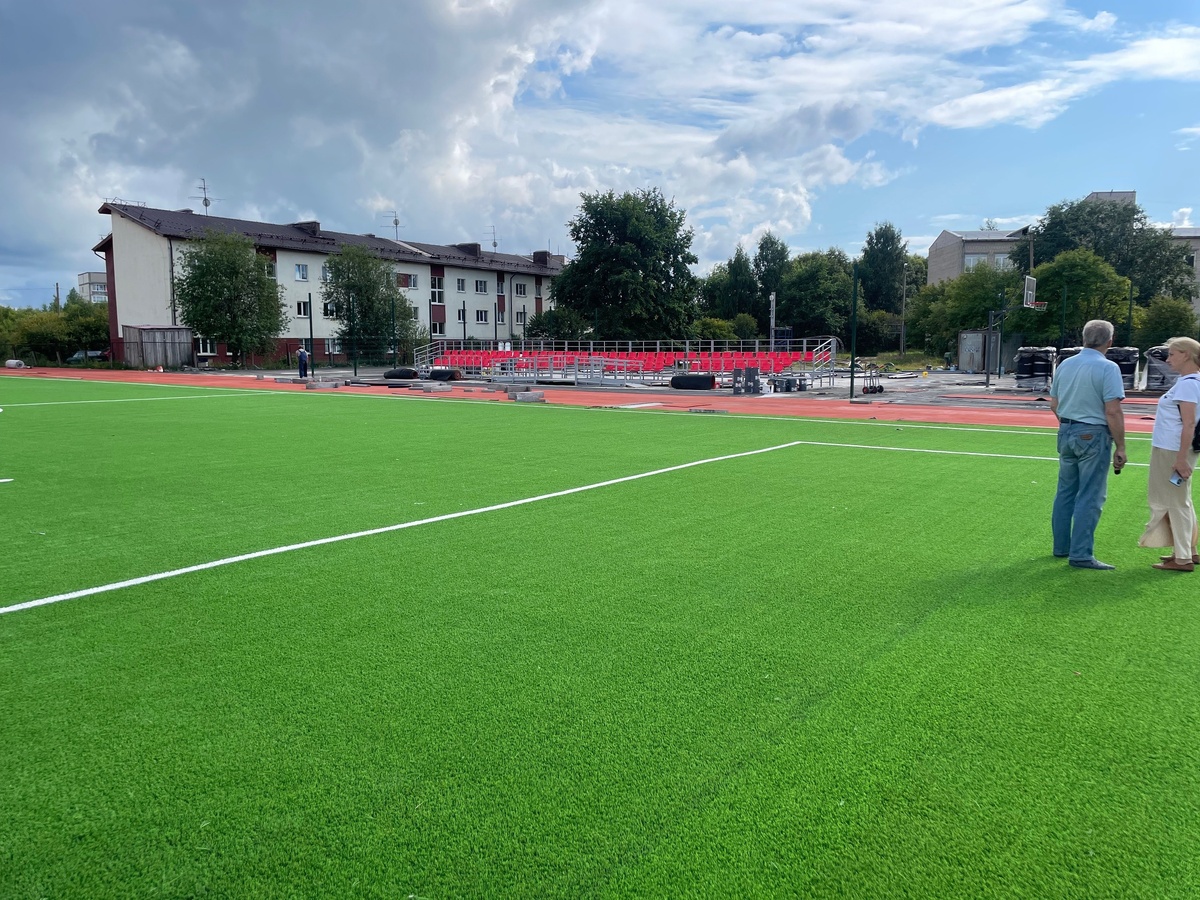    Строительству «умной» спортплощадки в Костомукше помешала внезапная скалаФото: Роман Голубев ВК