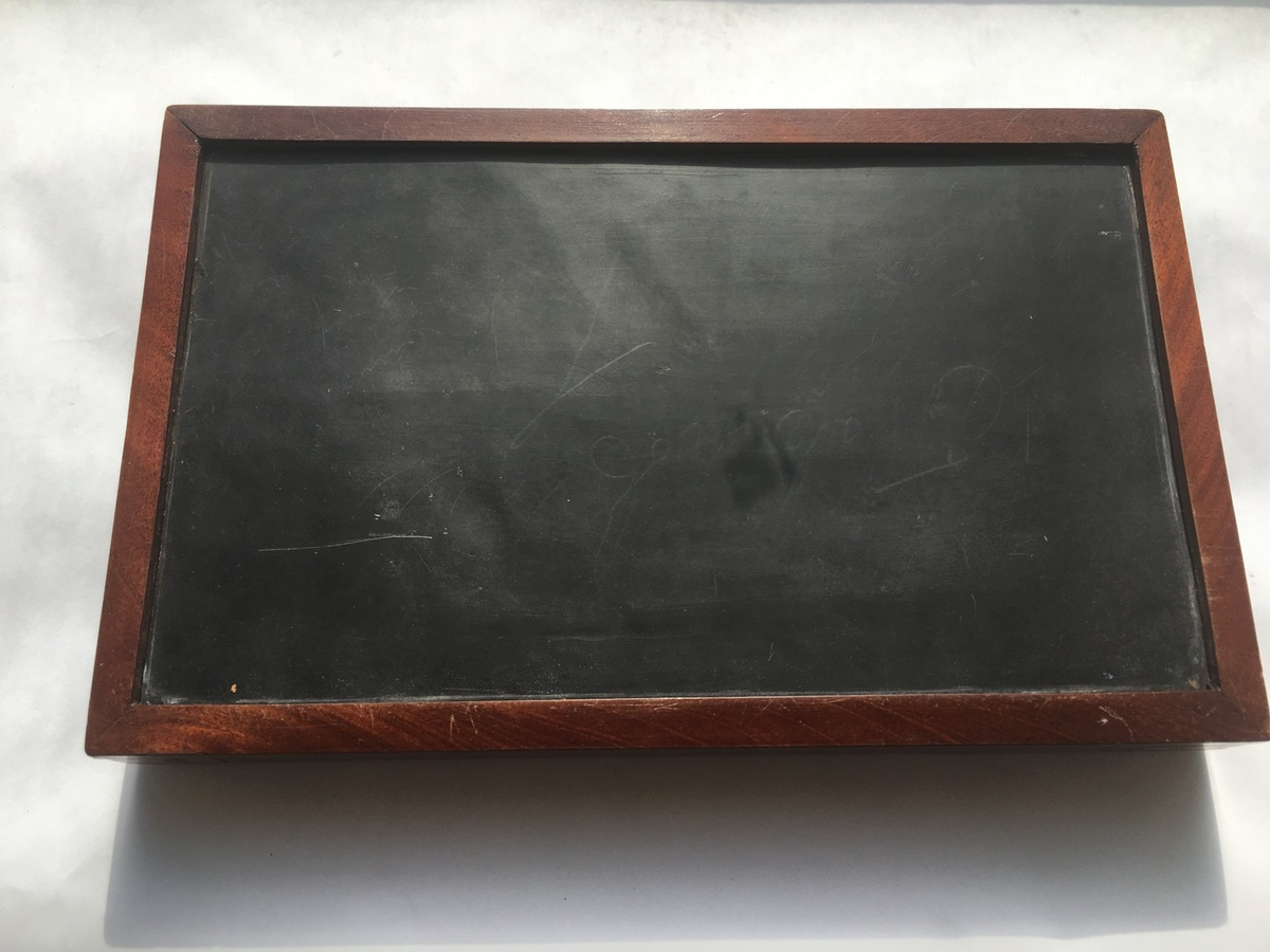 Школьная грифельная доска.
