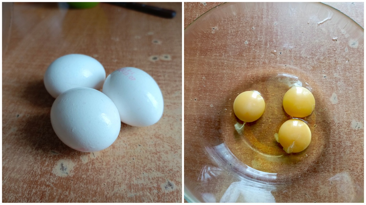 Подготовка яиц