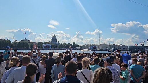 Парад в честь Дня Военно-морского флота в Санкт-Петербурге. 28.07.2024