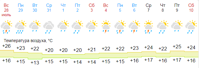 Скриншот сделан с сайта gismeteo.ru