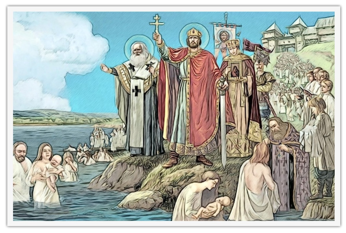 Крещение в водах Днепра