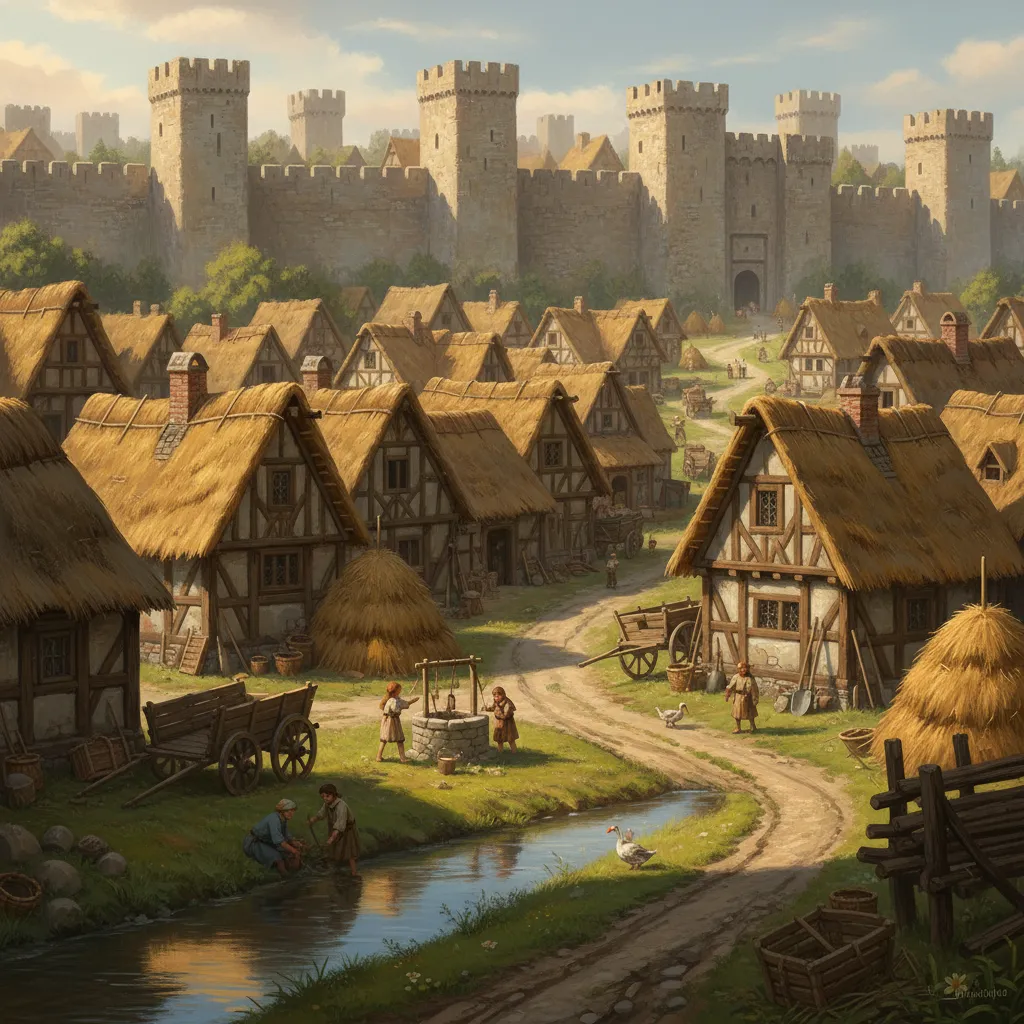 За городской стеной.