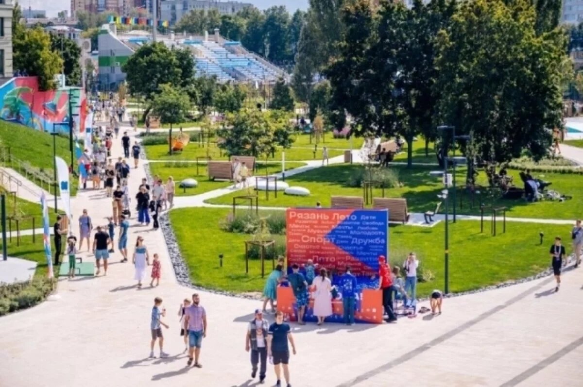    В Рязани открыли обновленную часть Лыбедского бульвара