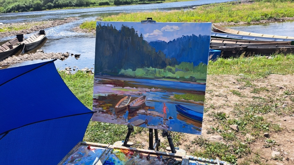 Предварительное название картины "По камушкам". Фото: АиФ/ Марина Сизова