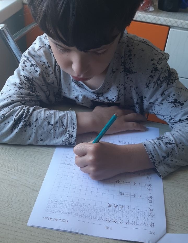 Любимый предмет сына - китайский язык! Учится с удовольствием. Фото автора