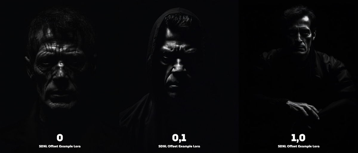 {"prompt": "absolutely monochrome darked man portrait faded in dark, dark fog, deep black, clear black design, black on black background, black tones, maximum black", "negative_prompt": "(colorful:1.5), (white:1.5), (gray:1.5), glitter, (highlights:1.5), grayscale, medium gray, light gray, sepia, gray background, lowres, grain, white detail, text, lables, color background, white background, reflection, light edges", "prompt_expansion": "", "styles": "", "performance": "Speed", "steps": 30, "resolution": "(896, 1152)", "guidance_scale": 7, "sharpness": 2, "adm_guidance": "(1.5, 0.8, 0.3)", "base_model": "sd_xl_base_1.0_0.9vae.safetensors", "refiner_model": "None", "refiner_switch": 0.75, "clip_skip": 2, "sampler": "dpmpp_2m_sde_gpu", "scheduler": "karras", "vae": "Default (model)", "seed": "7941860524998829808", "lora_combined_1": "sd_xl_offset_example-lora_1.0.safetensors : 1.0", "metadata_scheme": "a1111", "version": "Fooocus v2.5.2"}