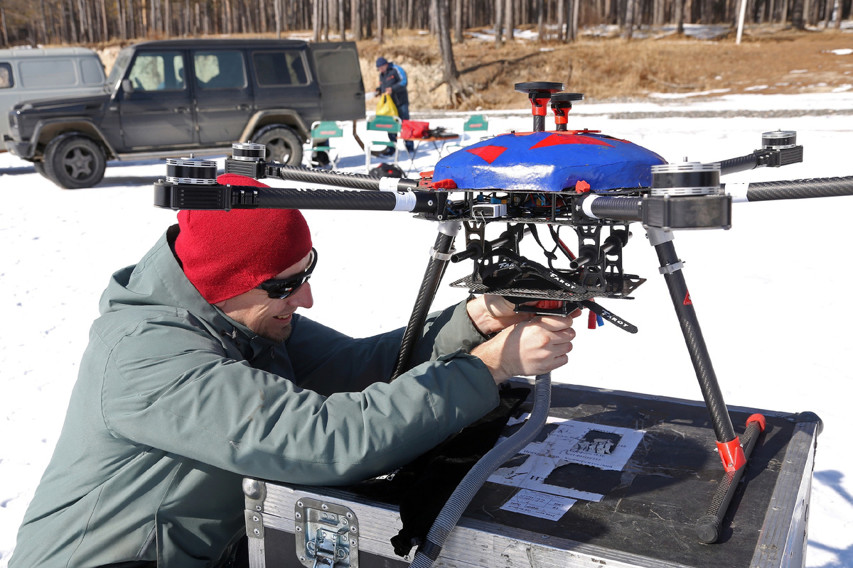 Александр Паршин на полевых работах