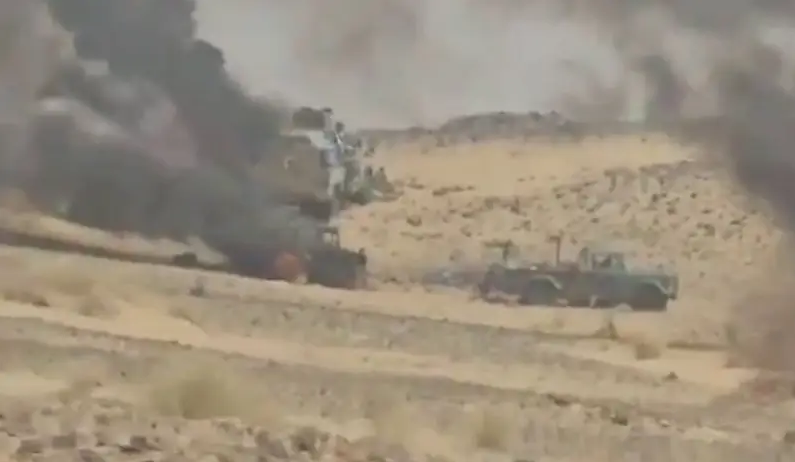 Кадры с места боя. 