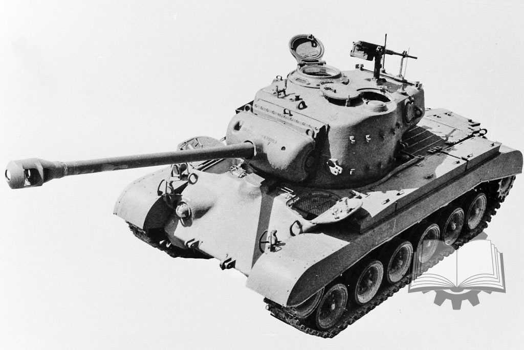Пятый серийный образец Medium Tank T25E1 (регистрационный номер U.S.A. 30103256), на котором обкатывался обвес будущего "Першинга".