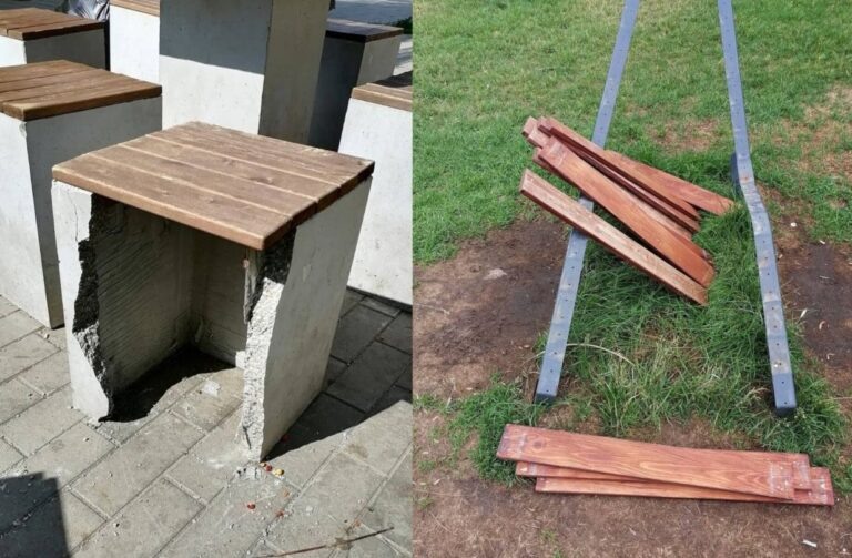    В Бузулуке вандалы сломали стулья и лежаки в Троицком парке Кристина Просвиркина