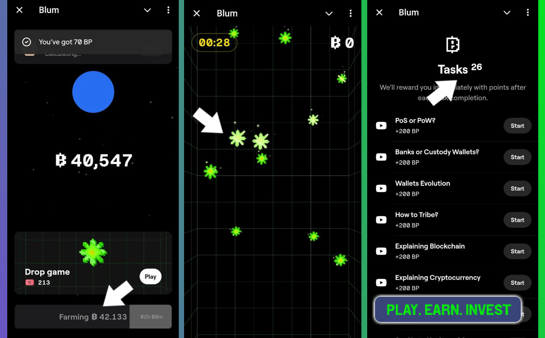 Игра Blum, Блум