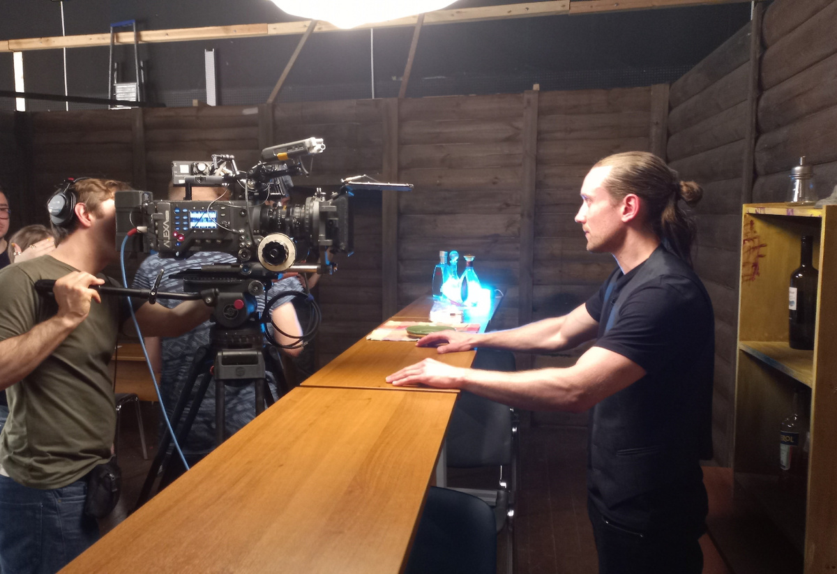 В учебной студии ВГИК в 2023 году (павильон)