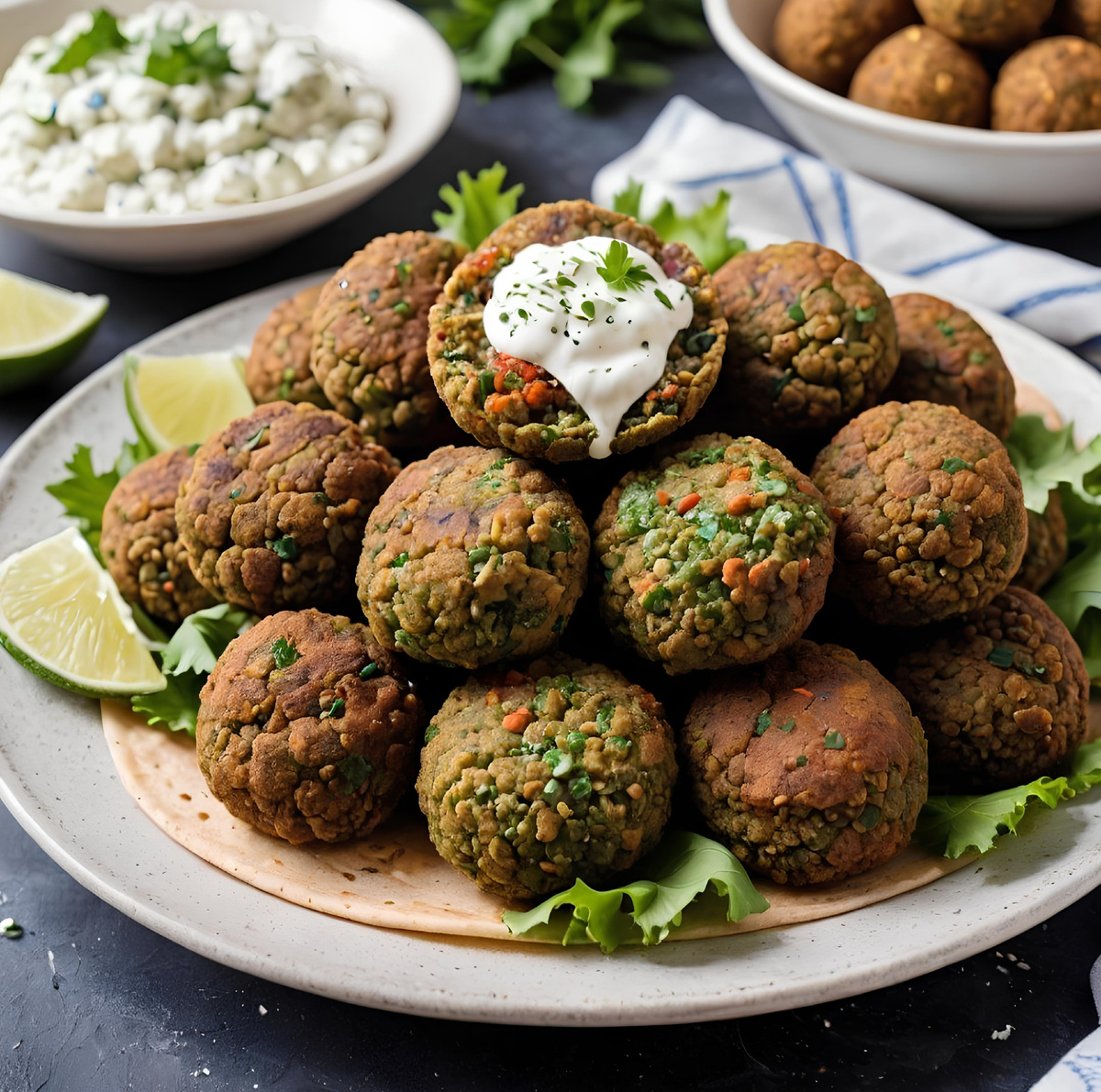 Это блюдо не только вкусное, но и питательное, так как содержит много белка и клетчатки благодаря нуту. Фалафель идеально подходит для вегетарианского и веганского питания