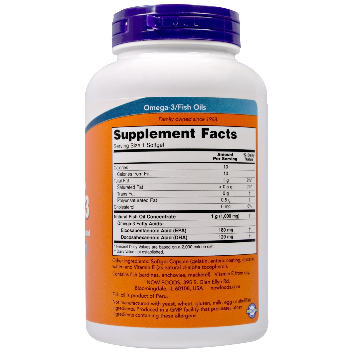 Внимательно смотрите на состав. Полезных кислот всего 180 EPA+120 DHA = 300 в одной капсуле.