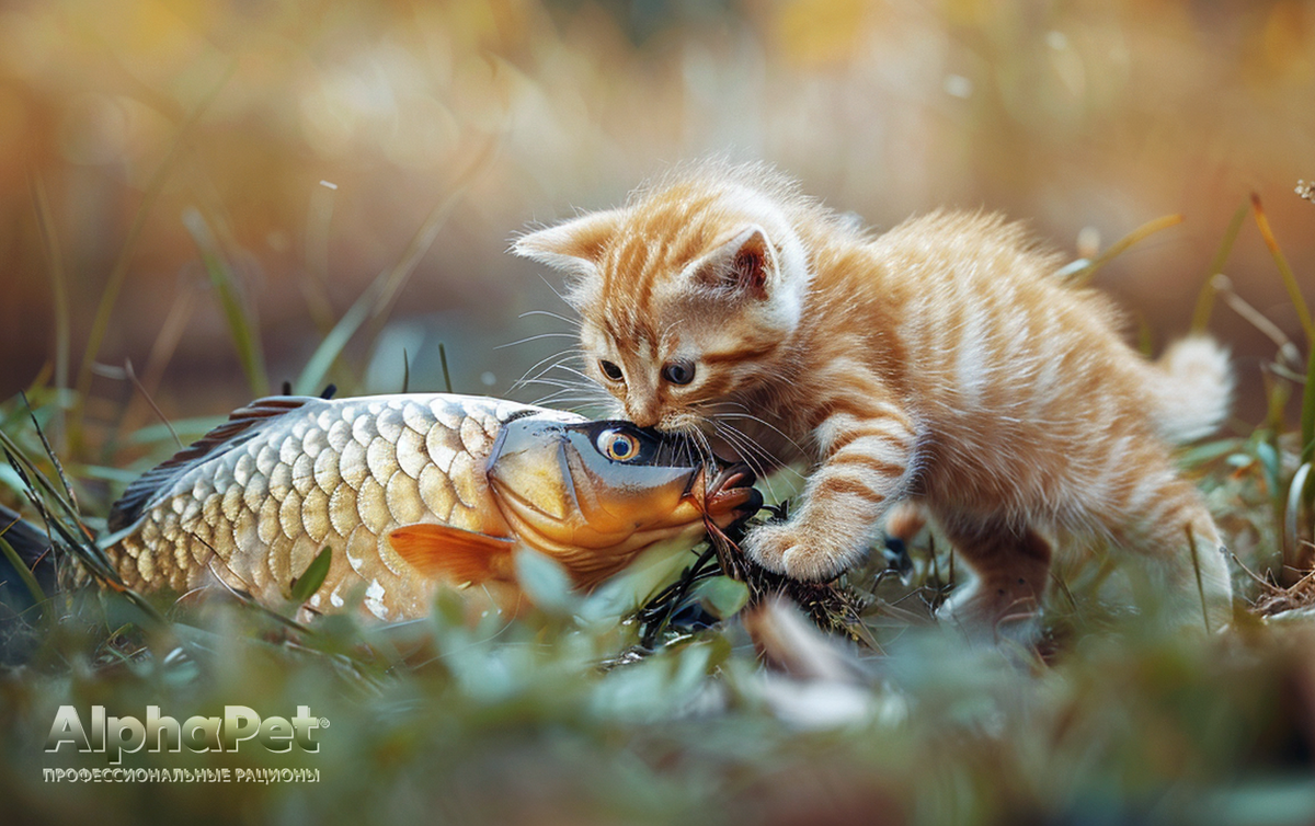  Крошечные рыбьи кости могут стать серьезной угрозой,, особенно для маленьких котят / Изображение: AlphaPet