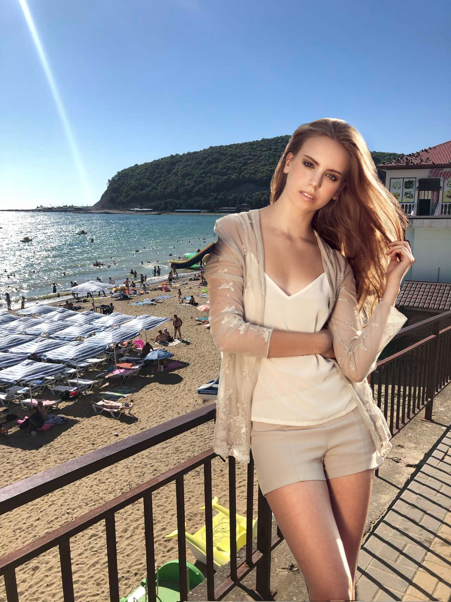 Пляж в Джубге.