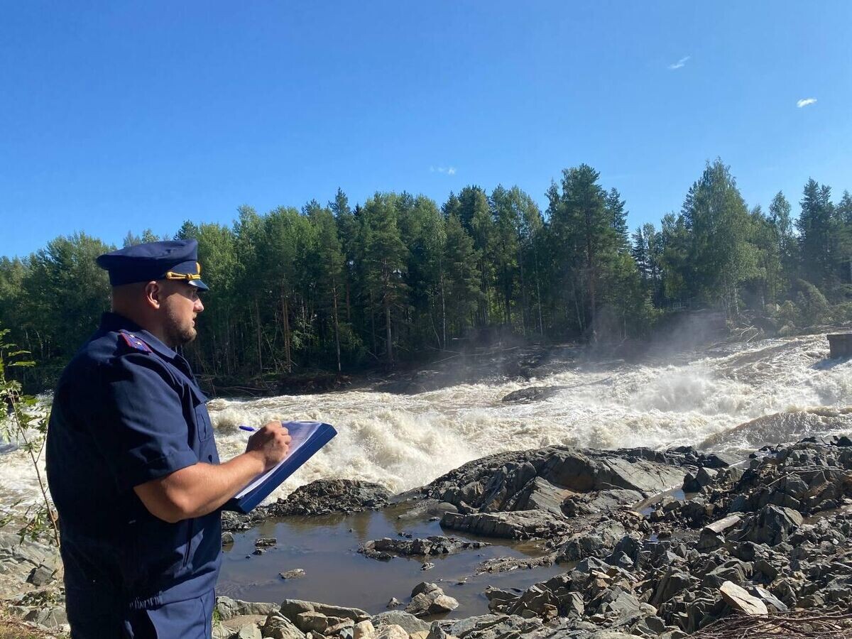    Последствия аварии на шлюзе Беломорско-Балтийского канала© Фото : Западное межрегиональное следственное управление на транспорте СК России