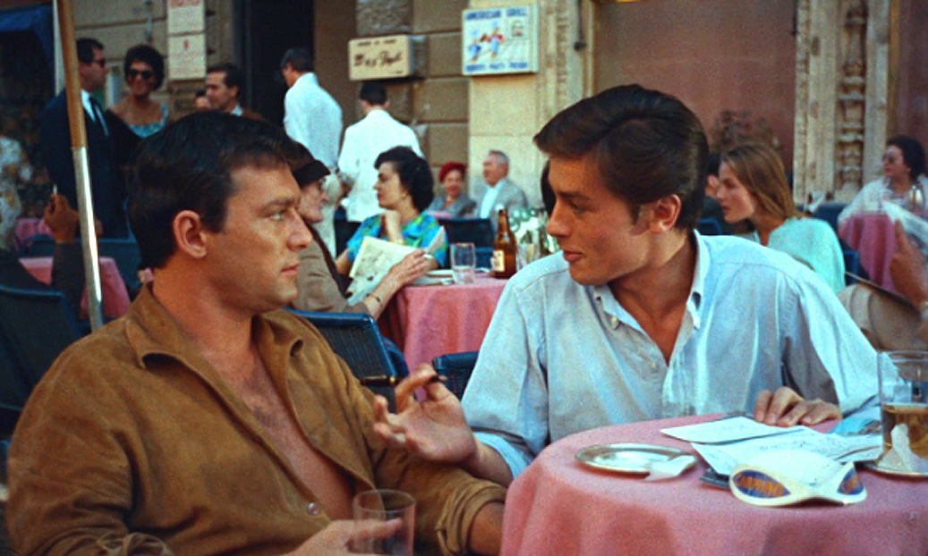 Кадры из фильма «На ярком солнце» Морис Роне и Ален Делон