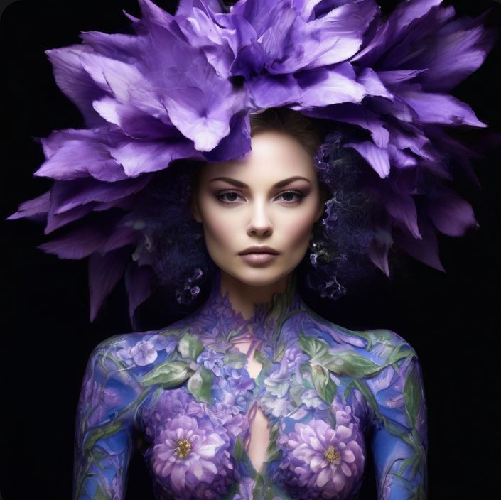 Маленькая и стройная фиалка