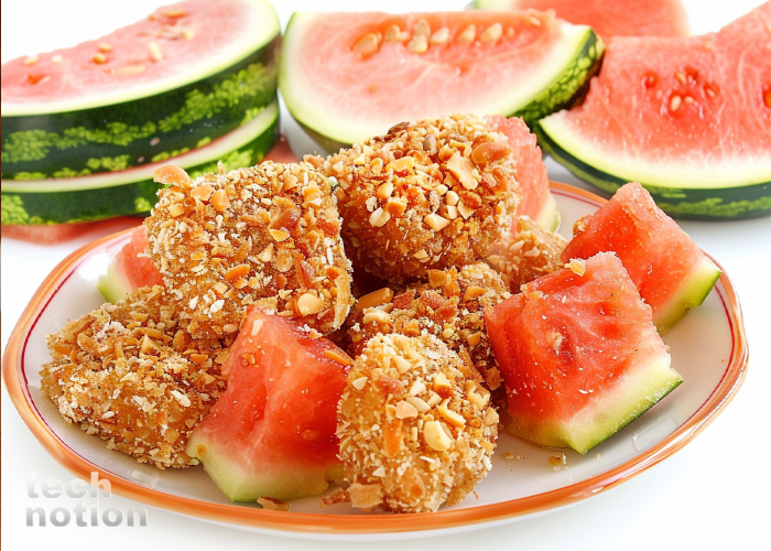 ЖАРеный Арбуз в ореховой панировке: удивите своих гостей! / Изображение: дзен-канал technotion