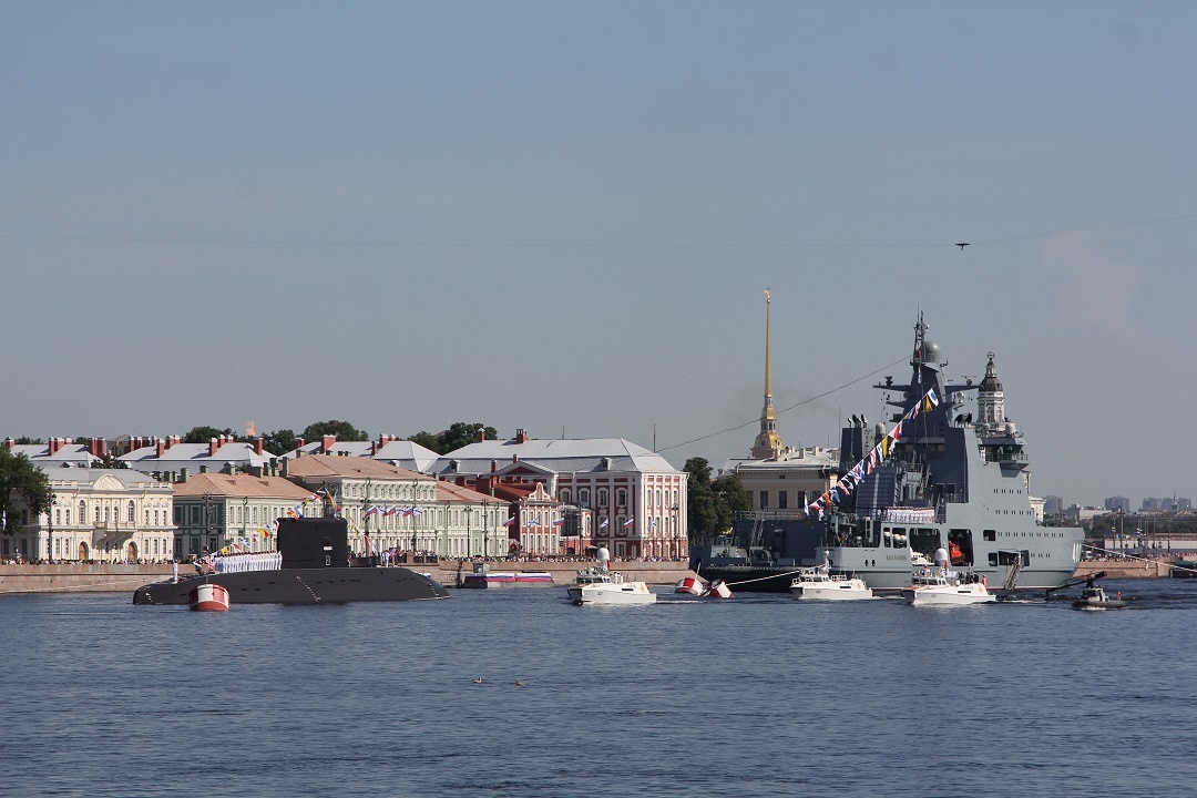 Корабли, построенные ОСК, приняли участие в военно-морских парадах