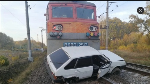 Авария в Рязанской области электровоз в девятку