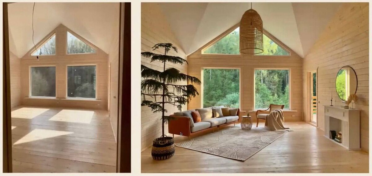 Загородная недвижимость Хоумстейджинг