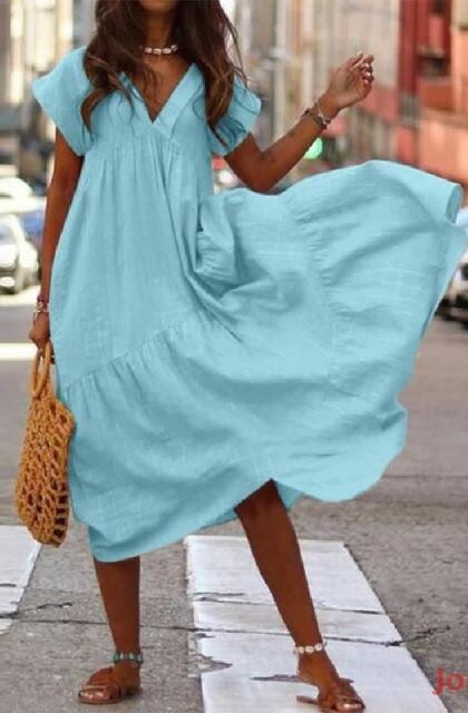 Свободное летнее платье