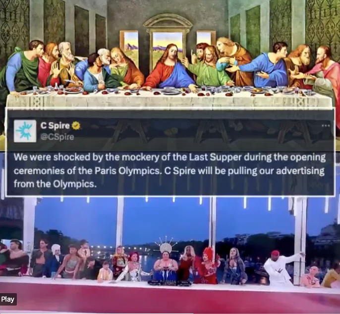 Пост, опубликованный в аккаунте компании C Spire с сообщением об отзыве ее рекламы из трансляций Олимпиады