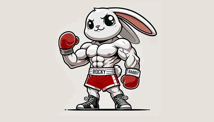 Главный герой игры Rocky Rabbit