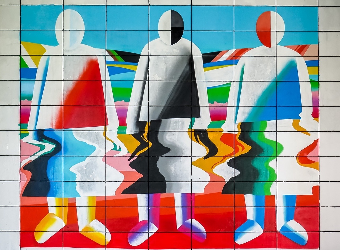 Работа по мотивам произведения Казимира Малевича. Фото Музейное объединение (Архангельск) / vk.com/arhmuseum 