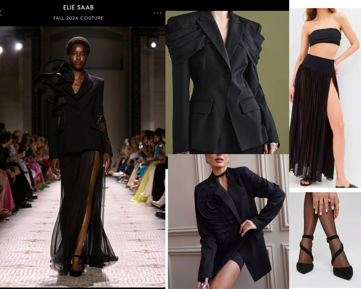 Пиджак что с цветком нашла на ВБ. Тут ссылки не оставила.