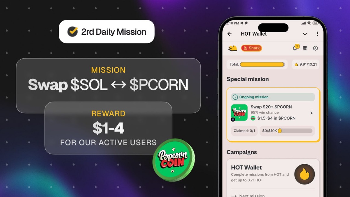 За сегодняшний день можно было заработать на этом свап контесте от $1.5 до $4, сделав очень простое действие с обменом SOL НА PCORN
