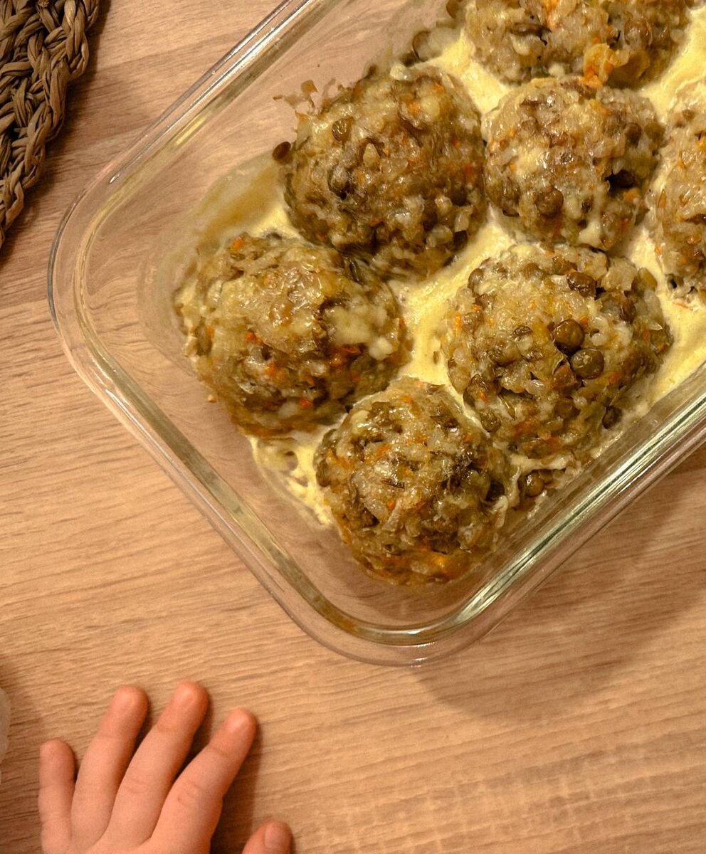 Ленивые голубцы с чечевицей