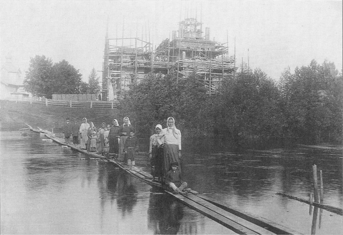 Строительство церкви в с. Чернецово