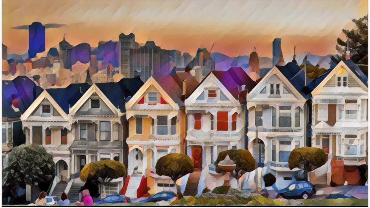 Раскрашенные леди или шесть сестер - узнаваемы домики на площади Аламо в Сан-Франциско часто мелькают в заставках кино или сериалов