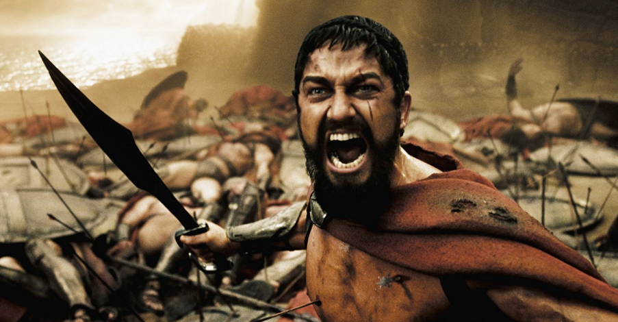 Кадр из фильма "300 спартанцев"