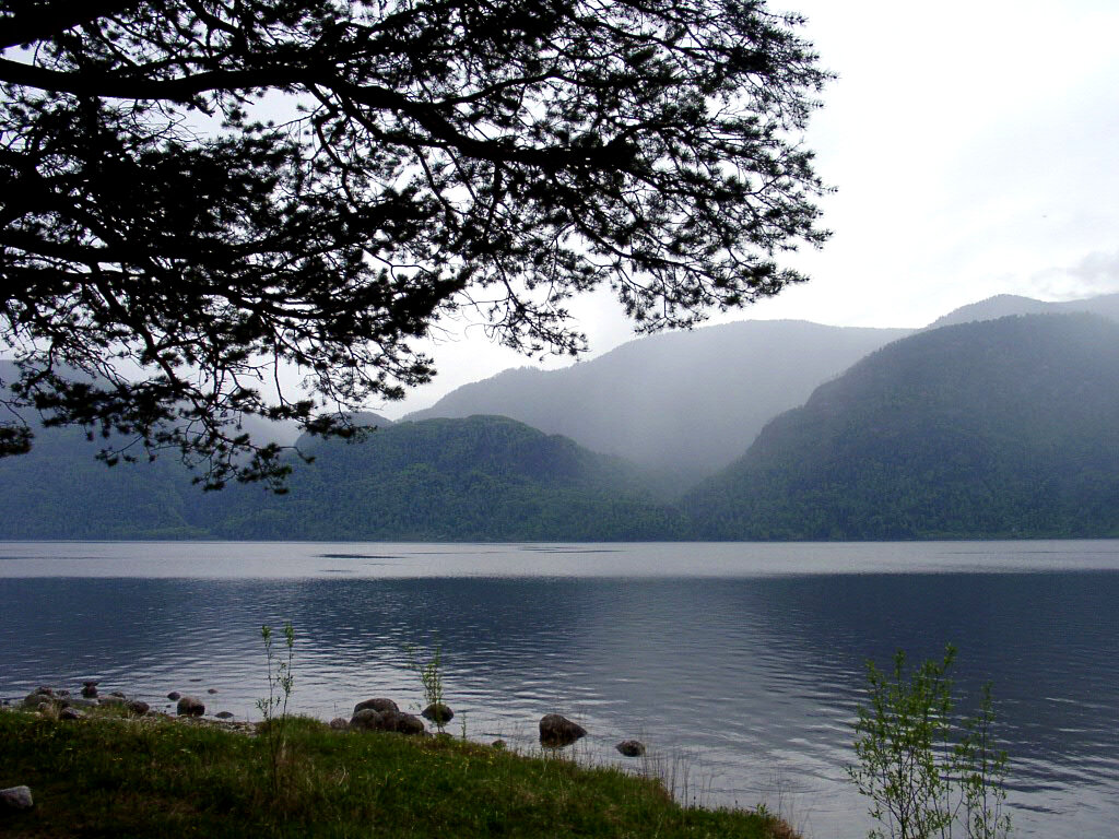 Туман над Чилями. Телецкое озеро. Фото автора.