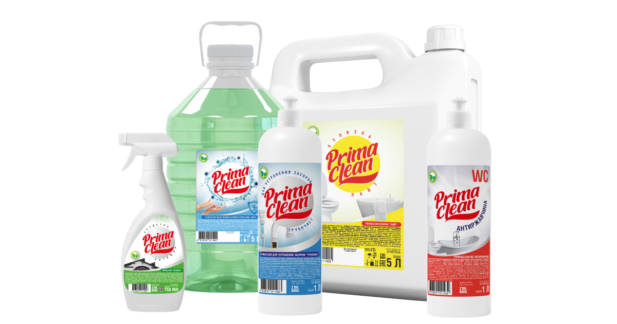 Бытовая химия PrimaClean. Сделано в Беларуси.