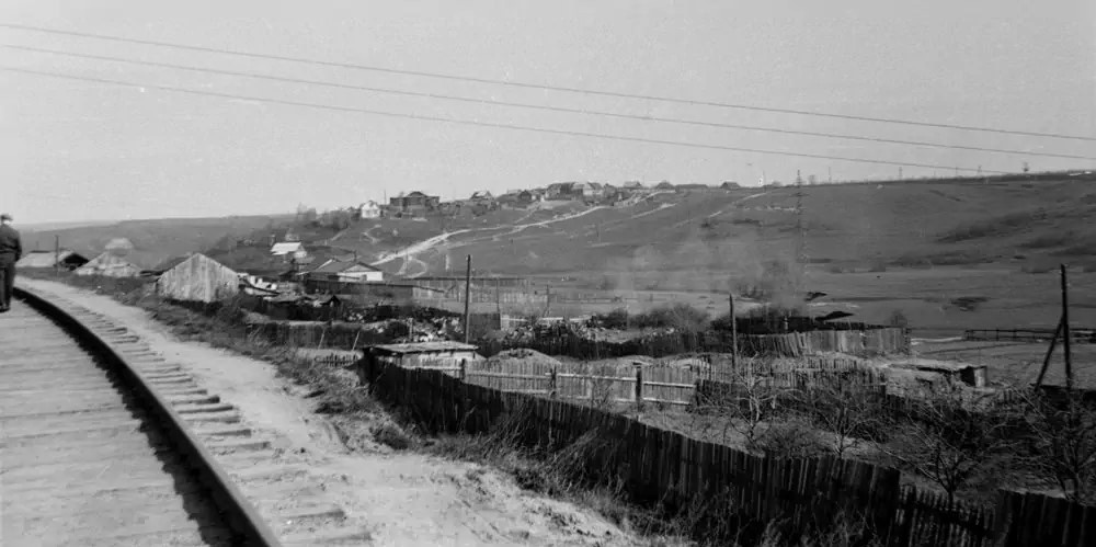 Вид на деревню Пенягино, 1958 год. Фото: pastvu.com 