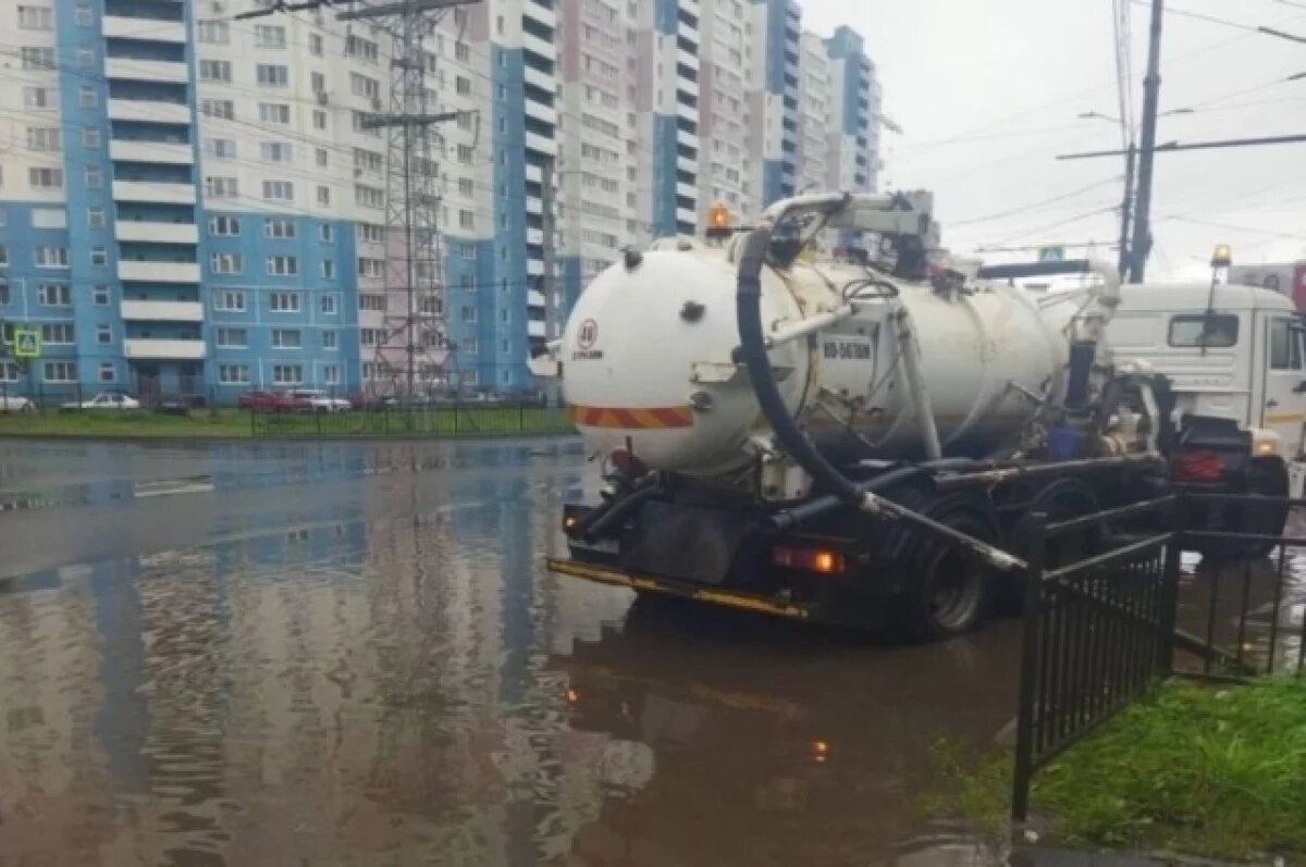    В Иванове на ликвидацию подтоплений направили дополнительную технику