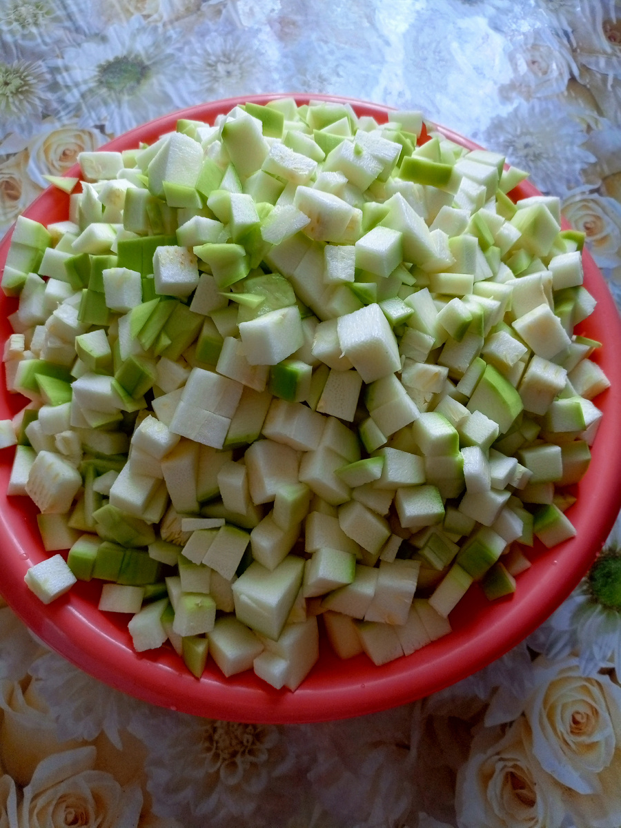 тазик кабачков