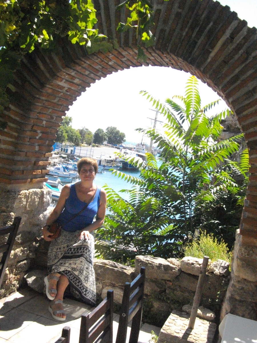 Вид из кафе в Несебре на море