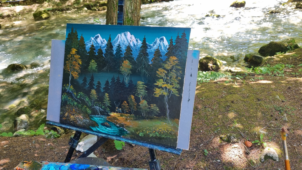 Одна из прекрасных картин Зураба Ачба