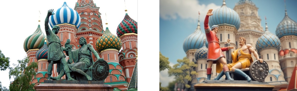 Скульптурный монумент, посвящённый предводителям Второго народного ополчения 1612 года, а также окончанию Смутного времени и изгнанию польских интервентов из России. Памятник был создан по проекту архитектора Ивана Мартоса в 1818 году. Он выполнен в стиле классицизма и состоит из бронзовой скульптурной группы и гранитного пьедестала с бронзовыми барельефами.
Высота памятника (без террасы) составляет примерно 8,3 м, по другим данным — 8,7 м и 8,9 м.
Памятник является объектом культурного наследия народов РФ федерального значения.